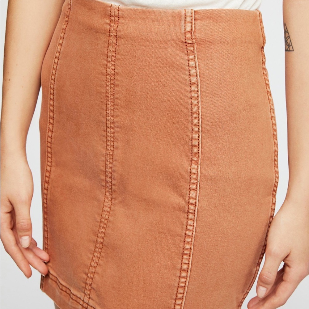 Free People Modern Femme Denim Mini Skirt
